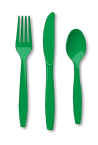 Emerald Green premium assorted cutlery