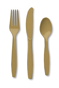 Glittering Gold premium assorted cutlery