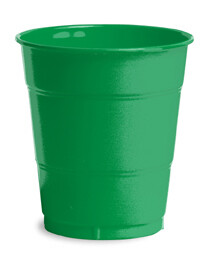 Emerald Green 12 oz plastic cup