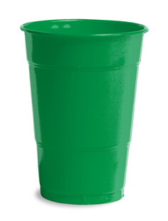 Emerald Green 16 oz plastic cup