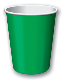 Emerald Green 9 ounce hot/cold cup
