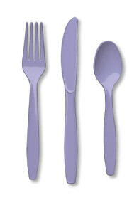 Luscious Lavender premium assorted cutlery