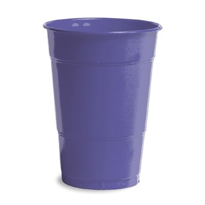 Purple 16 oz plastic cup