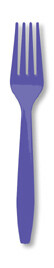 Purple premium plastic fork
