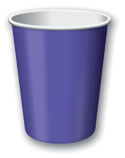 Purple 9 ounce hot/cold cup