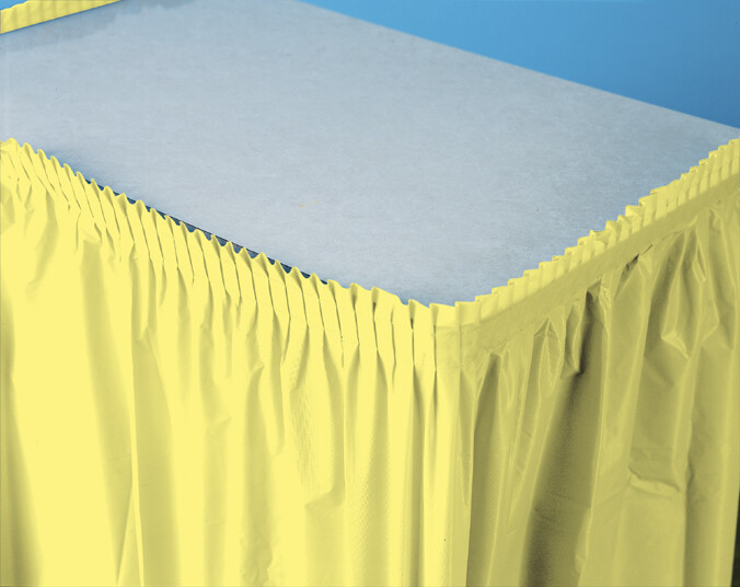 Mimosa plastic tableskirt 14 feet x 29 inches