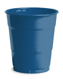 Navy 12 oz plastic cup