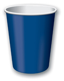 Navy 9 ounce hot/cold cup