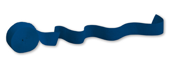 Navy 81ft crepe streamer