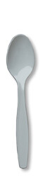 Shimmering Silver premium plastic spoon