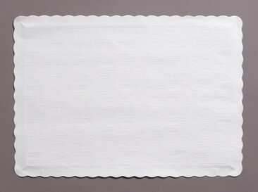 White placemat 9.5" X 13.375"