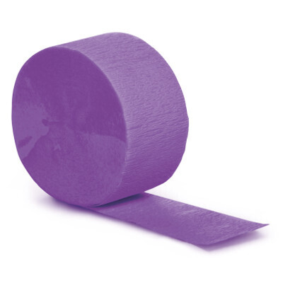 Amethyst 81ft crepe streamer