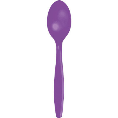 Amethyst premium plastic spoon 24 count