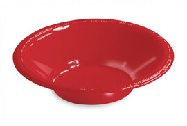 Classic Red 12 oz plastic bowl