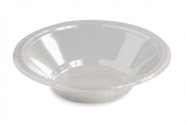 Clear 12 oz plastic bowl