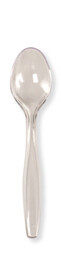 Clear premium plastic spoon