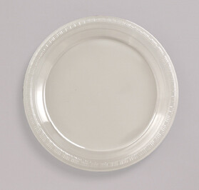 Clear 10.25 inch plastic plate