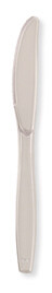 Clear premium plastic knife