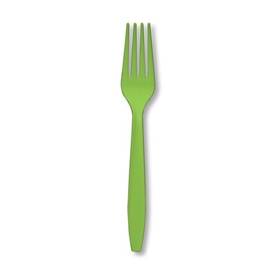 Fresh Lime premium plastic fork