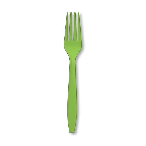 Fresh Lime premium plastic fork