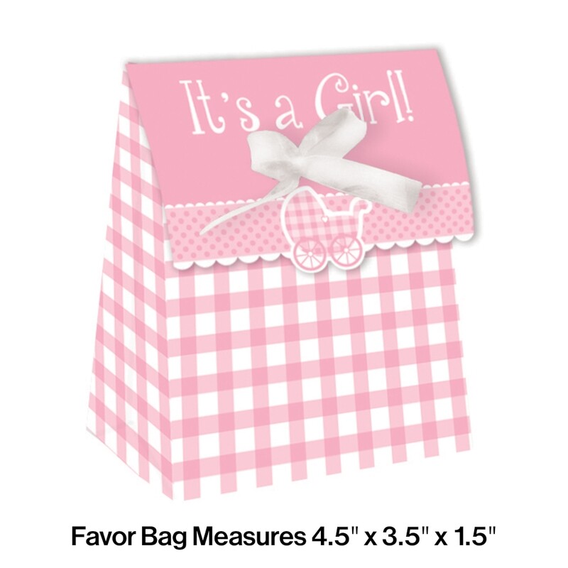 Gingham Girl Favor Bags