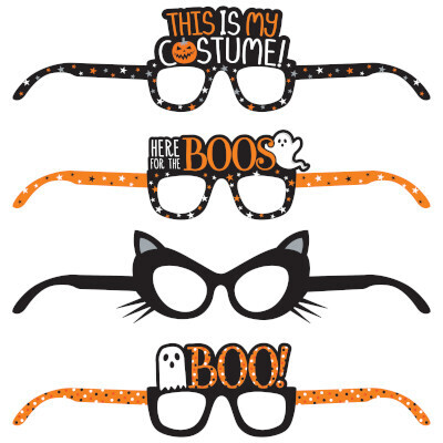 Halloween Favor Paper Glasses