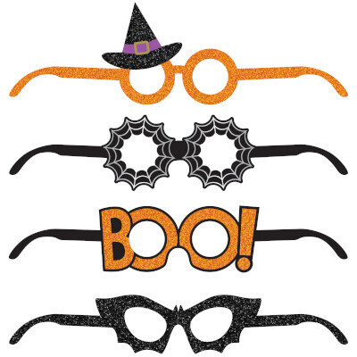 Halloween Deluxe Favor Paper Glasses