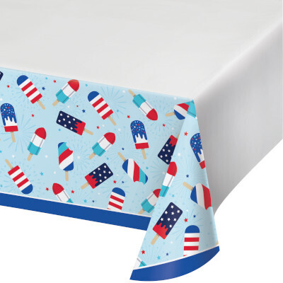 Patriotic Popsicles Paper Table Cover