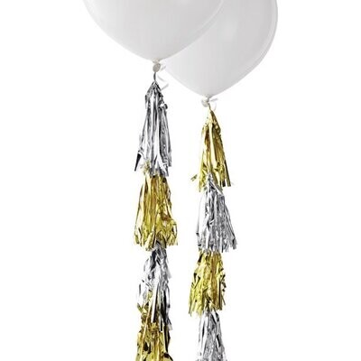 Gold and Silver Balloon Tassel