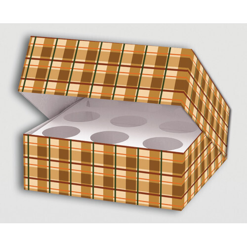 Plaid Cupcake Box
