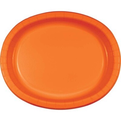 Sunkissed Orange Oval Platter