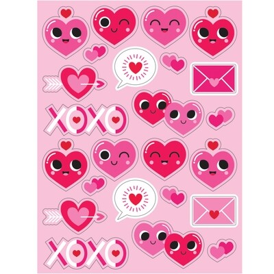 Emoji Valentine Heart Value Stickers