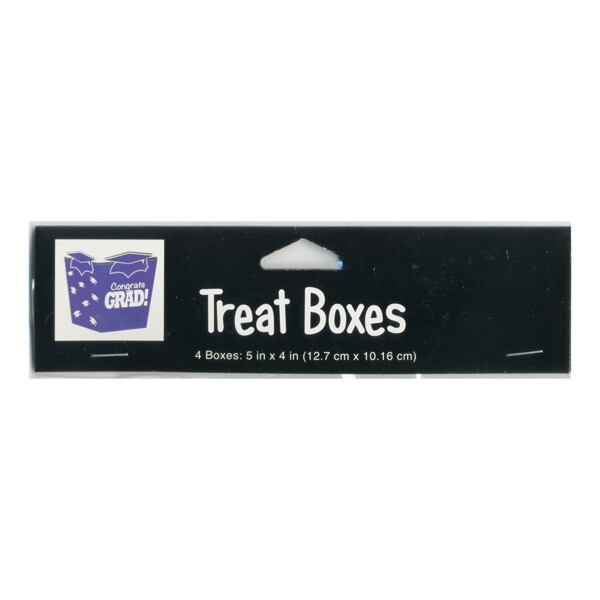 Congrats Grad! Treat Boxes Purple