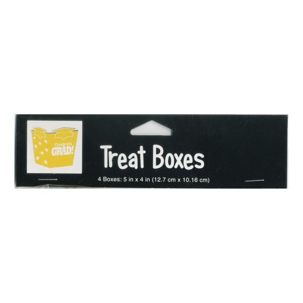 Congrats Grad! Treat Boxes Yellow