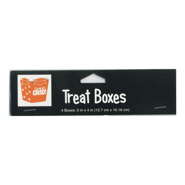 Congrats Grad! Treat Boxes Orange