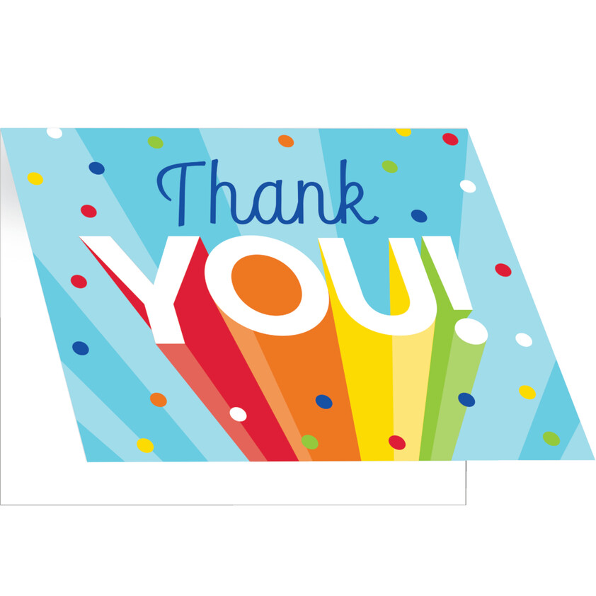 Rainbow Grad Thank You's