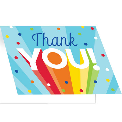 Rainbow Grad Thank You's