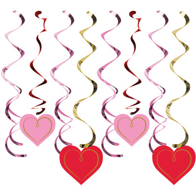 Valentine Hearts Deluxe Dizzy Dangler