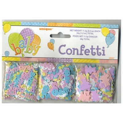 3 pack Assorted Baby Confetti