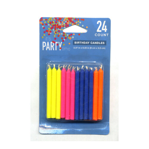 Fluorescent Birthday Candles