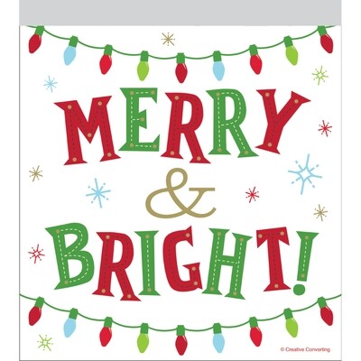 Merry and Bright Sandwich Cello Bags w/zipper
