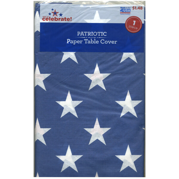 Flag  Paper Tablecover 54" x 84"