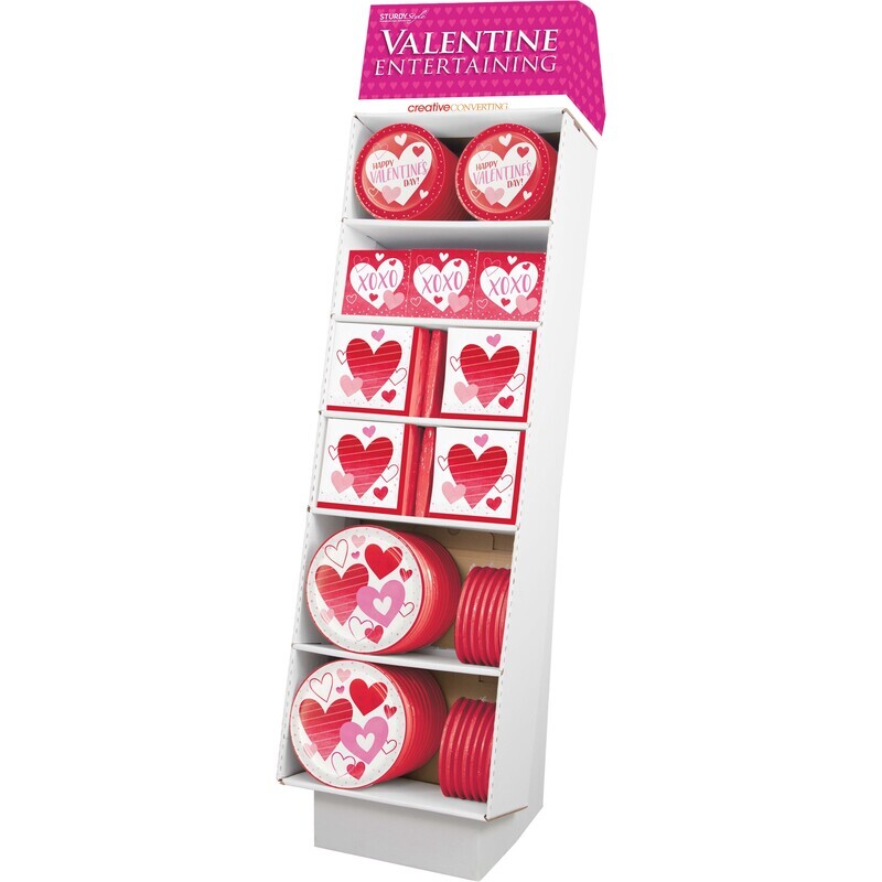 Valentine Day  142 piece Display