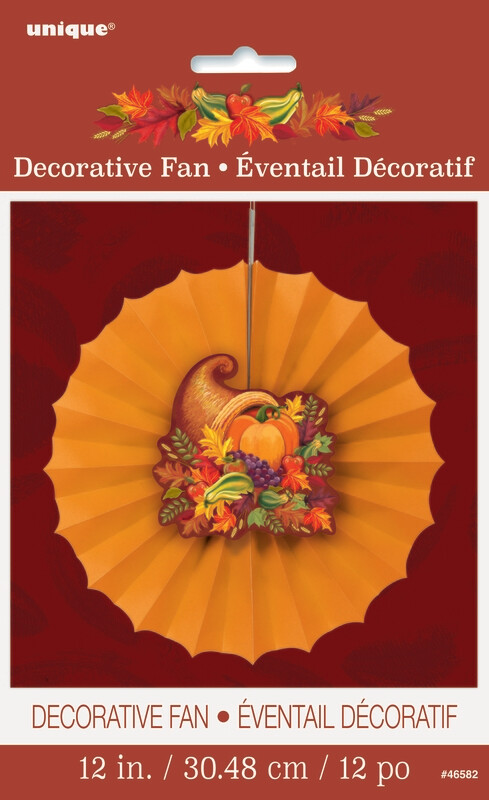 Fall Harvest 12" Paper Fan Decor