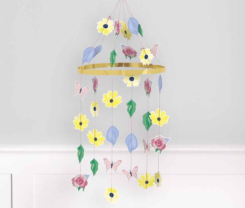 Hanging Pastel Floral Decor