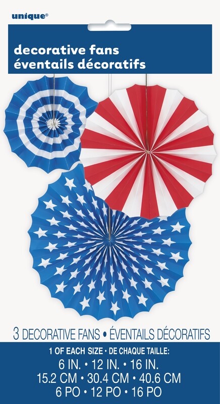 RWB Printed Fan Decor