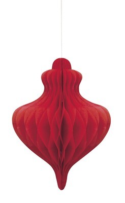 Red Ornament Shaped Hanging Decor