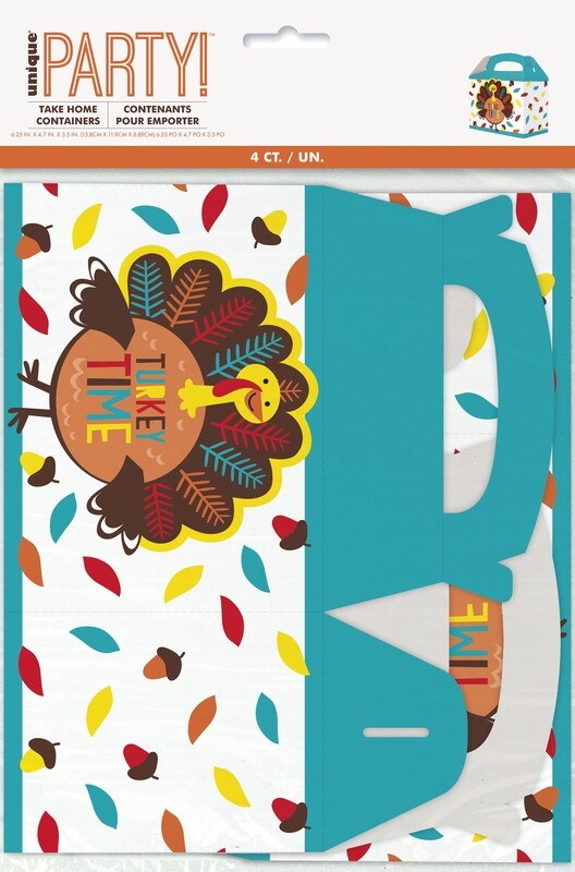 Cartoon Turkey Take Home Container