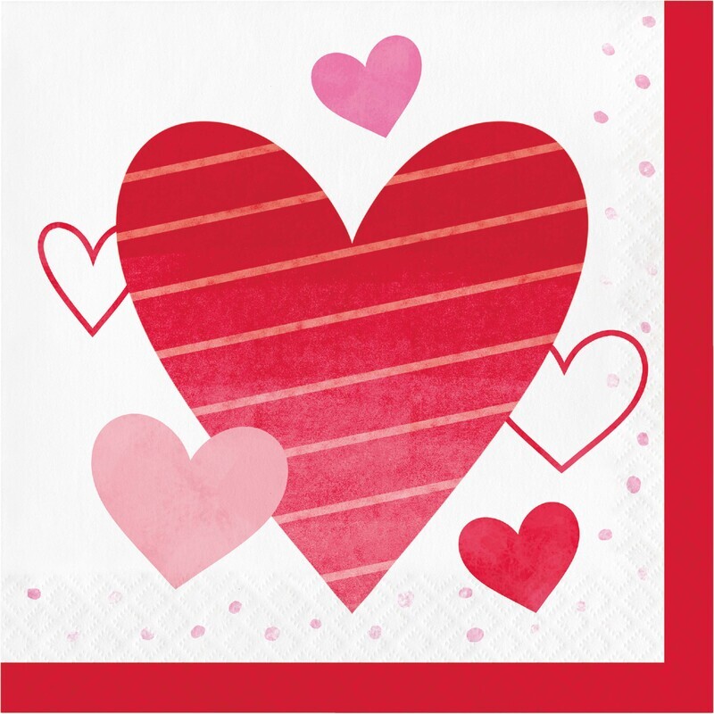 Valentines Day Luncheon Napkins