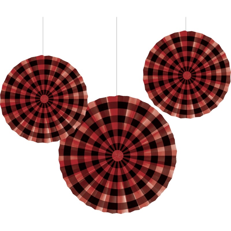 Buffalo Plaid Assorted Fans